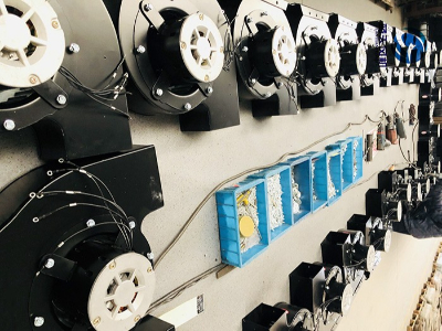 蓝天风机-风淋室风机装配